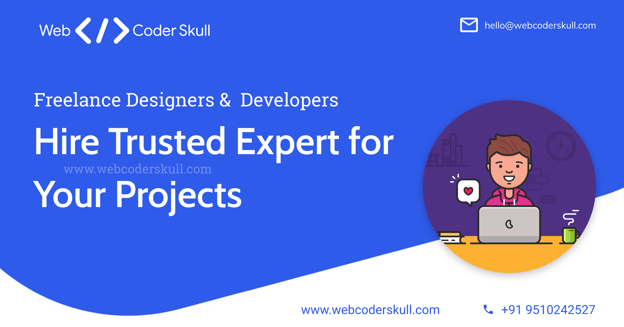 Web Coder Skull logo