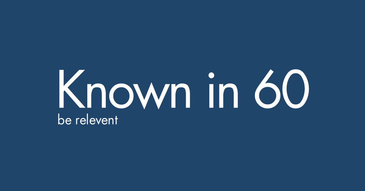 Known In 60 Media logo