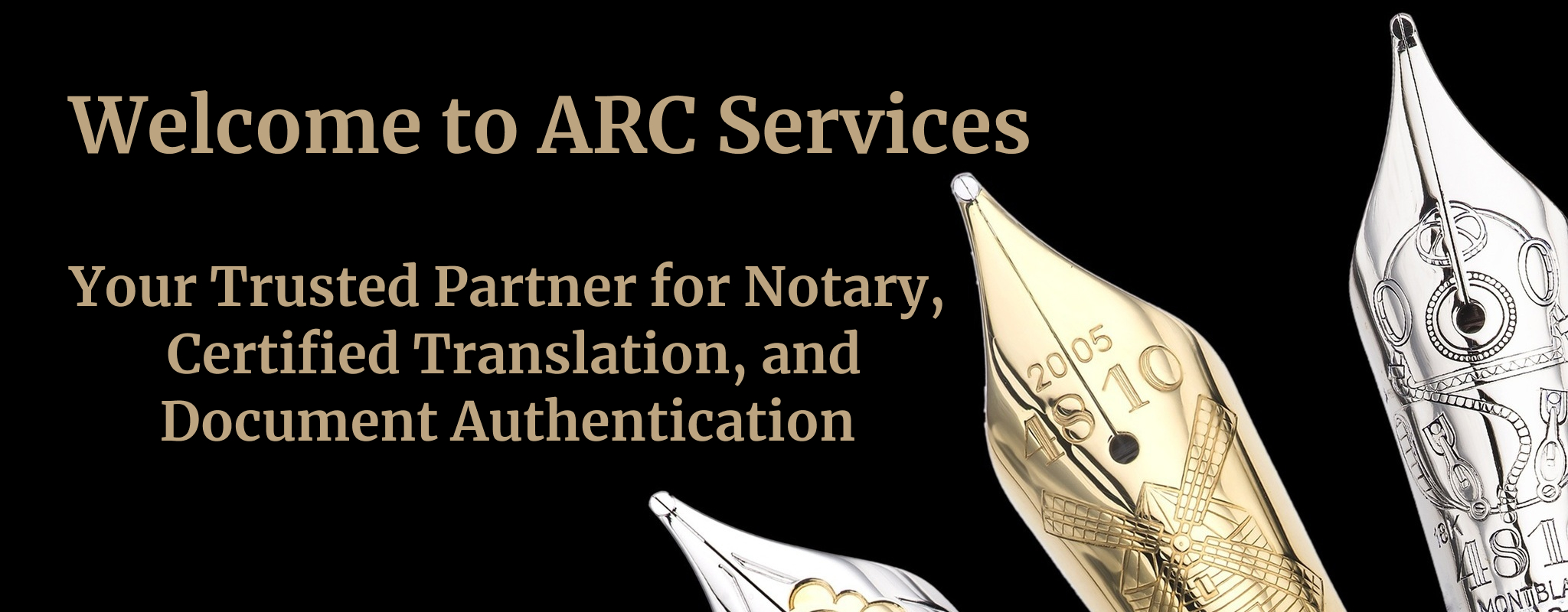 ARC NOTARY SERVICES logo