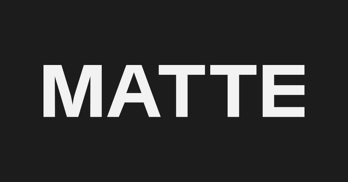 Matte logo