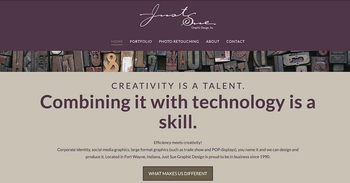 Just Sue Graphic Design, Inc. logo