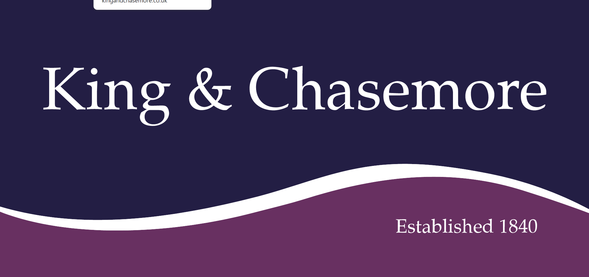 King &amp; Chasemore logo