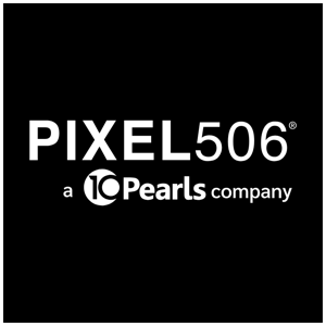 Pixel506 (a 10Pearls Company) logo