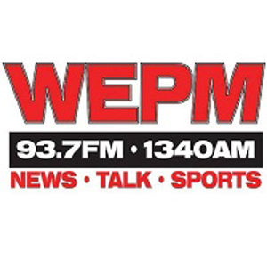 93.7FM and 1340AM WEPM logo