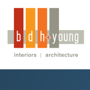 bdh+young interiors &amp; architecture logo