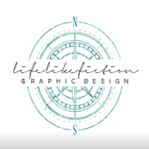 Life Like Fiction Graphic Design logo
