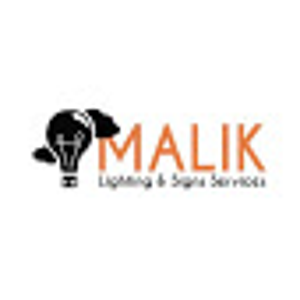 Malik lighting &amp; Signs Services logo