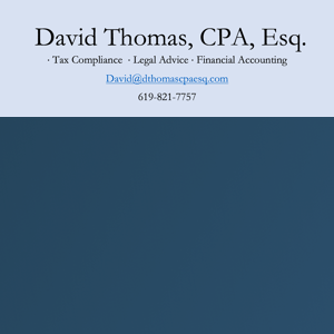 David Thomas, CPA, Esq. logo