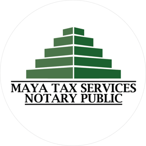 MAYA TAX SERVICES AND NOTARY PUBLIC logo