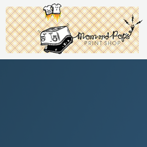 Mom &amp; Pop's Print Shop logo